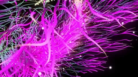 Streaks of multicolor Light Background Stock Illustration