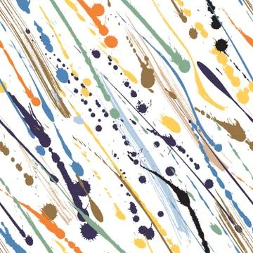 Streaky paint seamless tile Illustrazione stock