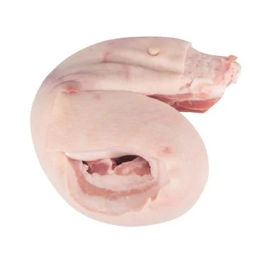 Streaky pork isolated on white background Stock Photos