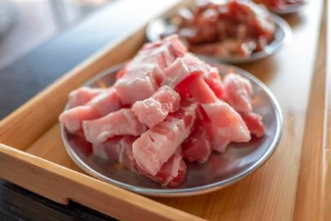 Streaky pork Stock Photos