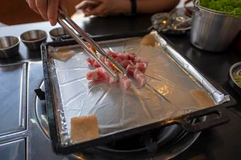 Streaky pork Stock Photos