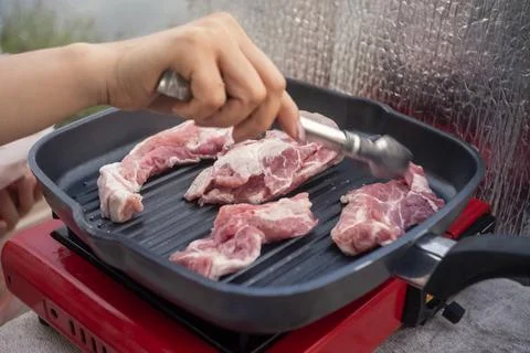 Streaky pork Stock Photos