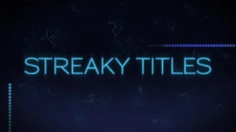 Streaky Titles Stock After Effects