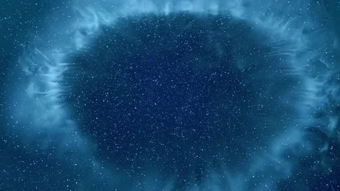 A stream of air blows onto a surface covered with a layer of smoke Stock Footage 330892990