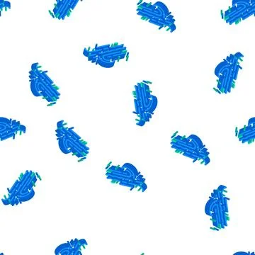 Stream air isometric icon seamless pattern Illustrazione stock