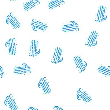 Stream air vector seamless pattern Illustrazione stock