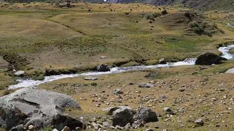 Stream and Mountains Stock Footage 73273835