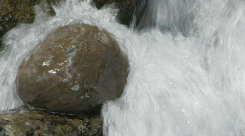 Stream and Rock Stock Footage 125409
