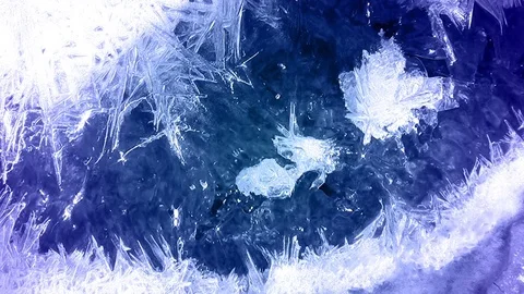 Stream and Winter Pattern Stock Footage 73292264