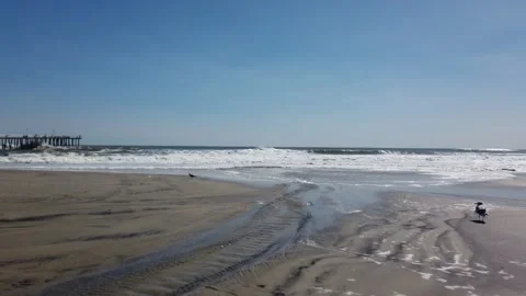 Stream on Beach Stock Footage 141544398