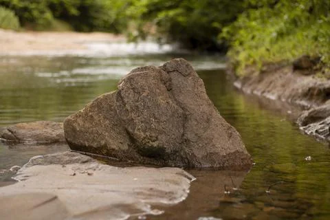 Stream bed in Western Ghats Foto stock