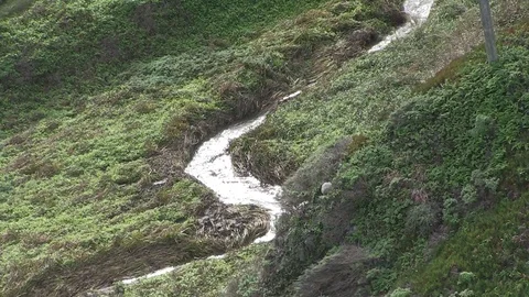 A stream at Big Sur, California Stock Footage 77011232