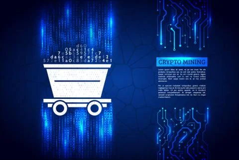 A stream of binary code on background. Stock Illustration