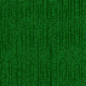 Stream of binary code on screen. Abstract vector background. Data and technology Illustrazione stock