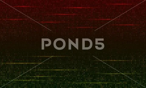 A stream of binary matrix code on the screen. numbers of the computer matrix. Stock Illustration