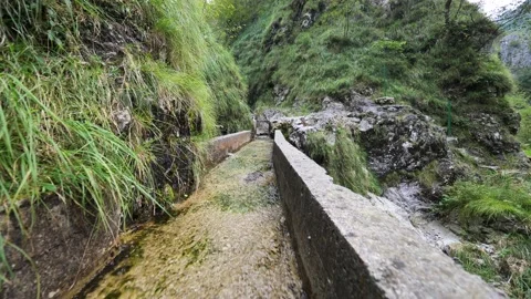 Stream in Brembana valley Stock Footage 137785628