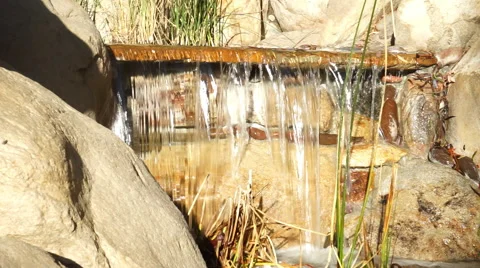 Stream Brook Waterfall with Rocks Video stock 44113348