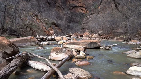 Stream in Canyon Video stock 127328265