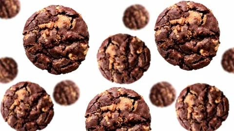 Stream of Christmas Collection of chocolate chip cookies Video stock 166412142