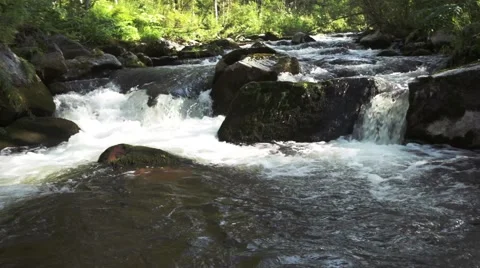 Stream of clean water Stock Footage 44723579