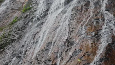 Stream of clear fresh water over rocks in jungle Stock Footage 331062104