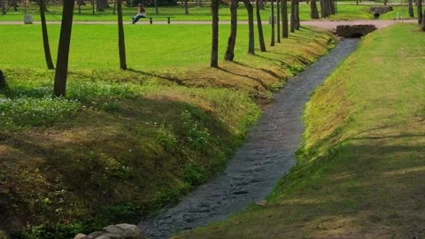 A stream with clear water Video stock 154653749