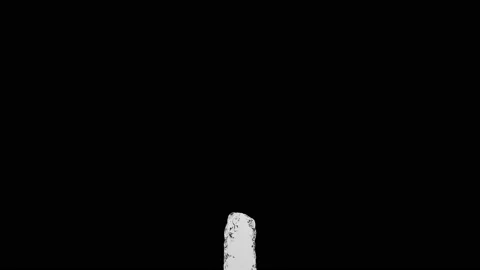 A stream of clear water rises and splashes against a black background. Super Stock Footage 123023138
