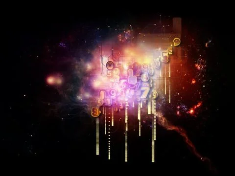 Stream of Cloud Technology Ilustração Stock