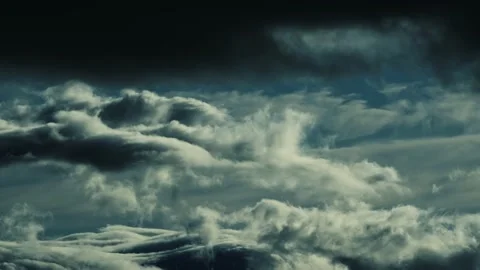 Stream of clouds on the blue sky. Stock Footage 148783141