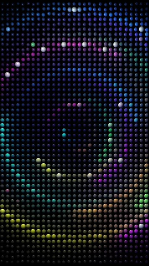 Stream of colored particles in space Stock Footage 305537237