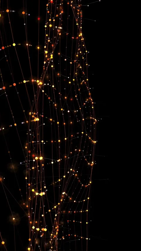 Stream of colored particles in space Stock Footage 325076465