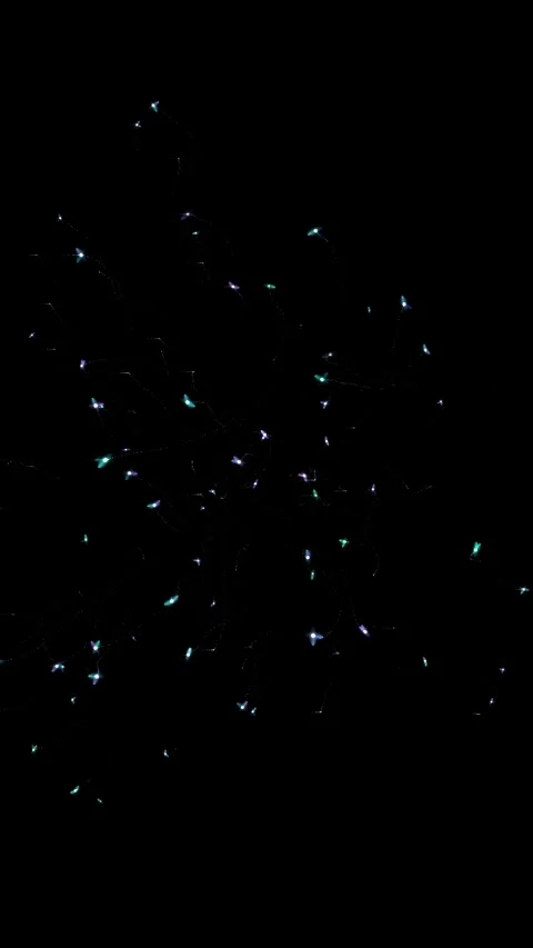 Stream of colored particles in space Stock Footage 325076502