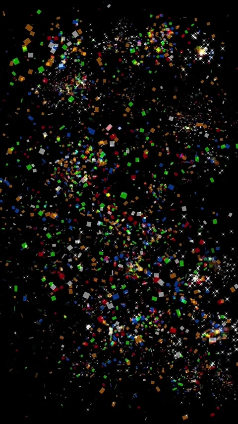 Stream of colored particles in space Stock Footage 325076522