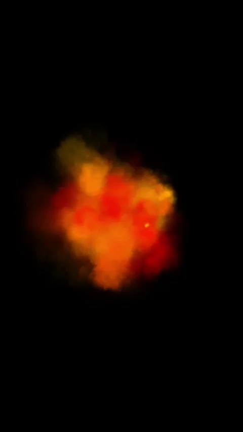 Stream of colored particles in space Stock Footage 325076535