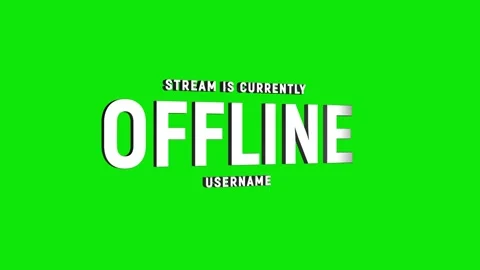 Stream is currently offline username 3d text animation with horizontally wo.. Stock Footage 313794260