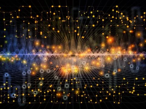 Stream of Data Transfers イラスト素材