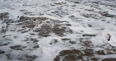 Stream of dirty storm water. The concept of flood, environmental problems Stock Footage 220515178