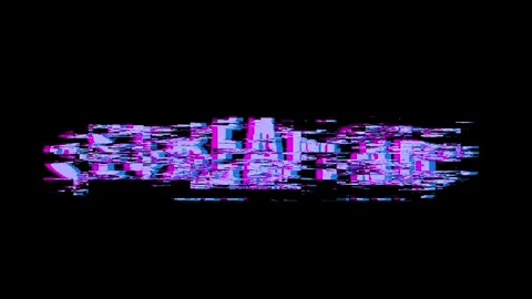 Stream End text animation loop with retro pixelated glitch effect background Stock Footage 340254326