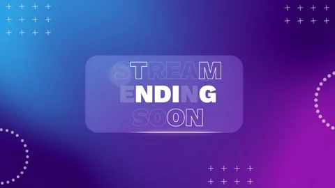 Stream Ending Soon Screen Animation Modern Gradient Background Live Streami.. Vídeos de archivo 332627397