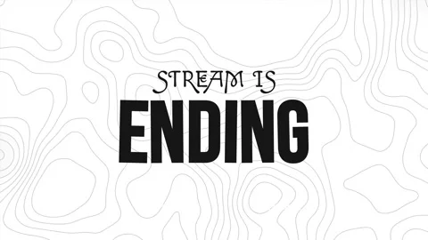 Stream is Ending, Stream Overlay Minimalist Loop for Live Streaming Video stock 310949309