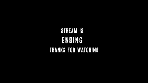 Stream is ending thanks for watching with digital glitch effect animation Stock Footage 346679323