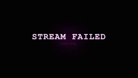 Stream Failed Glitch Effect on Black Background - Digital Error Message Stock Footage 331568331
