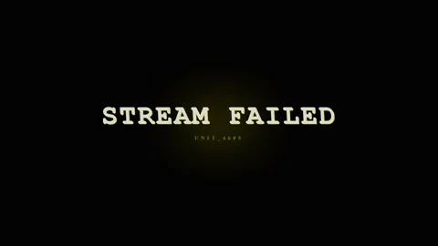 Stream Failed Message Screen - Glitch Effect, Error Notification, Digital B.. Stock Footage 331568379
