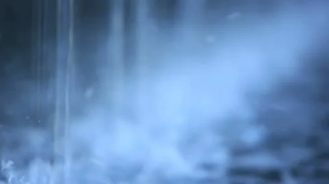 Stream of falling water Stock Footage 13993807