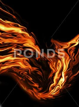 Stream of fire Stock Illustration