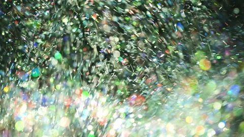 The stream flight of shimmering particles. slow motion Stock Footage 159625945
