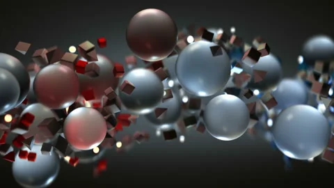 Stream of floating shapes seamless loop ... | Stock Video | Pond5