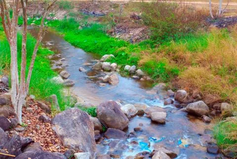 Stream flow Stock Photos