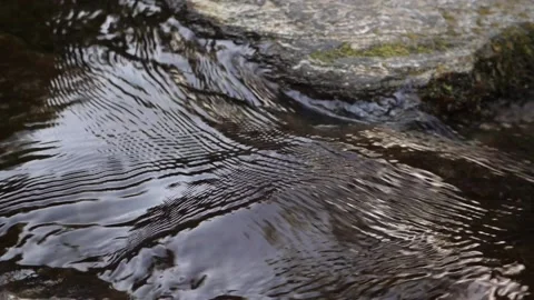 Stream flowing over rocks Stockbeeldmateriaal 211820686