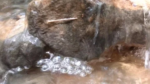 Stream Flowing Over Rocks Видео 332156894